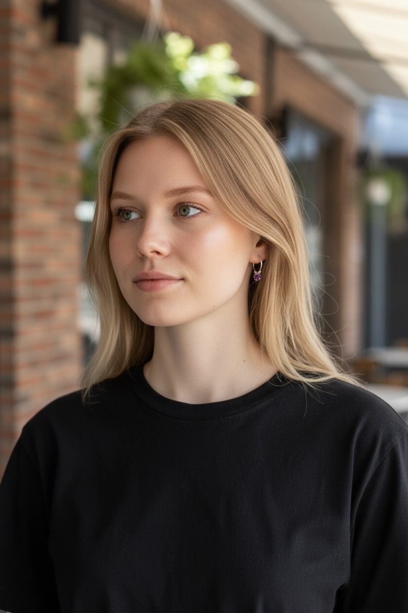 Mono orecchino in acciaio e cristalli